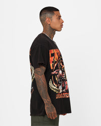 Goat Crew X Mortal Kombat Group Vintage T-Shirt Black Wash