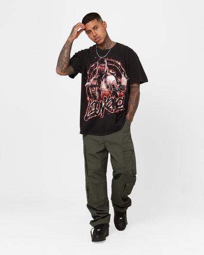 Goat Crew X Mortal Kombat Liu Kang Vintage T-Shirt Black Wash