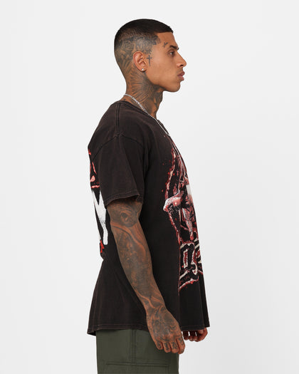 Goat Crew X Mortal Kombat Liu Kang Vintage T-Shirt Black Wash