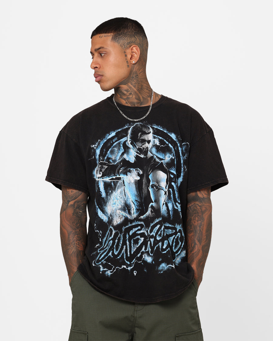 Urban Backwoods Vintage Sub-Zero Fatality Uomo T-Shirt Nero
