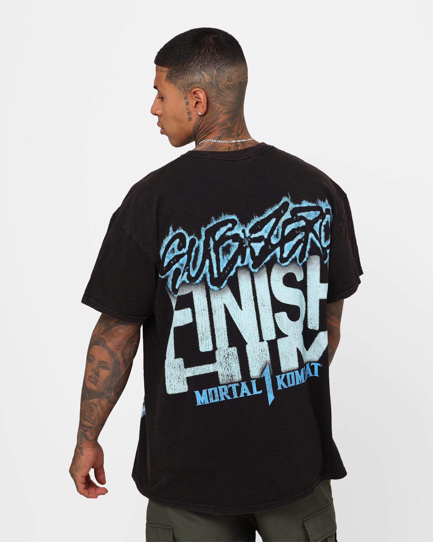 Goat Crew X Mortal Kombat Sub Zero Vintage T-Shirt Black