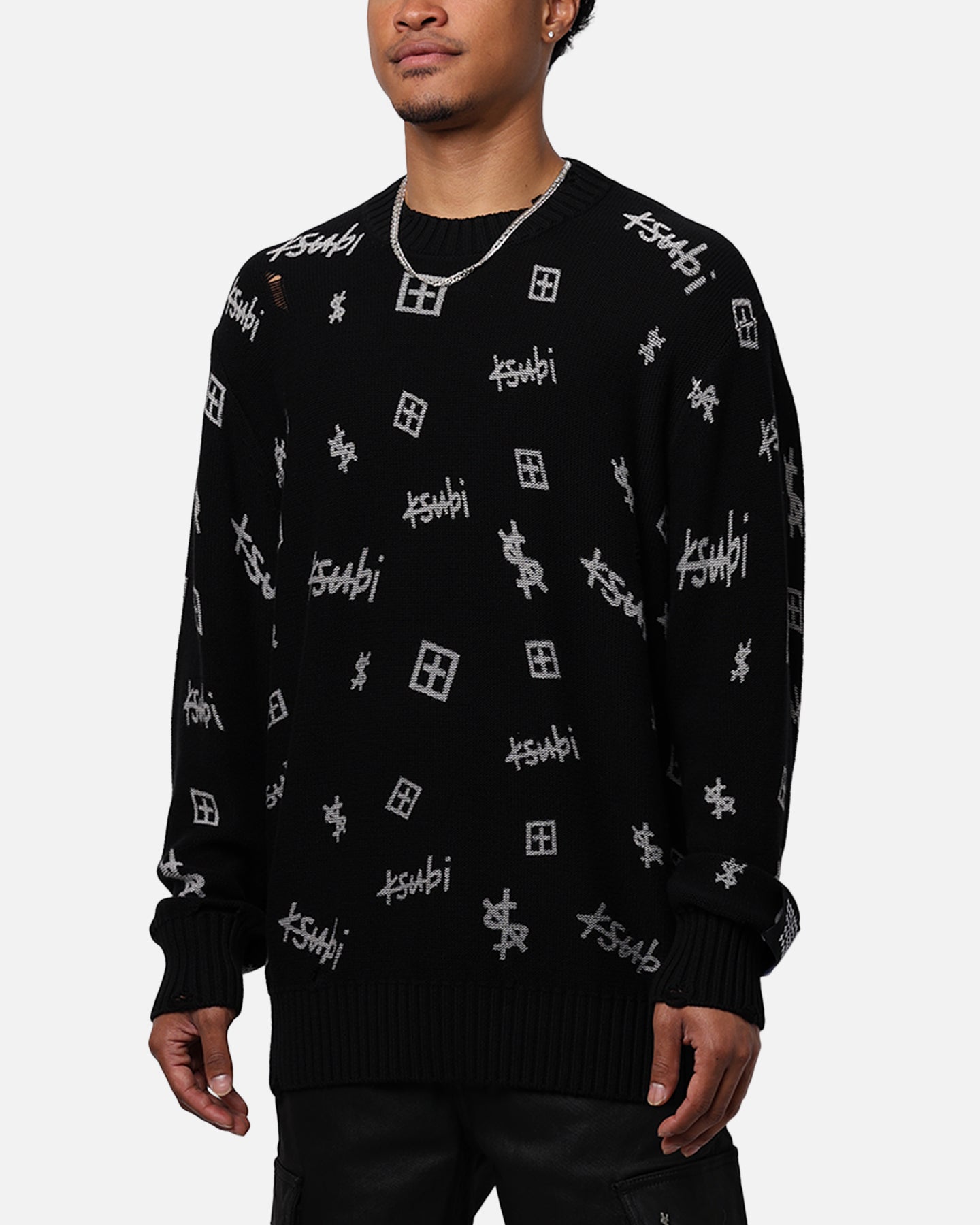Ksubi Trash Box Knit Crewneck Black | Culture Kings US
