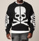 Saint Morta Lovely Bones Crewneck Sweater Black/White