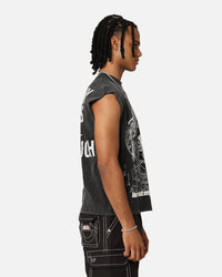 Loiter Soulless Oversized Muscle T-Shirt Vintage Black