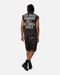Loiter Soulless Oversized Muscle T-Shirt Vintage Black