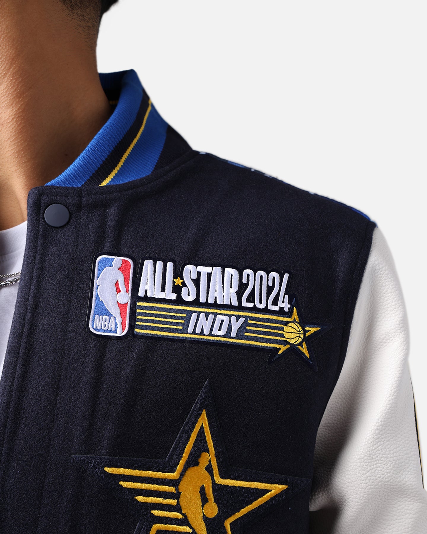 Pro Standard NBA All Star Game 2024 Wool Varsity Jacket Midnight