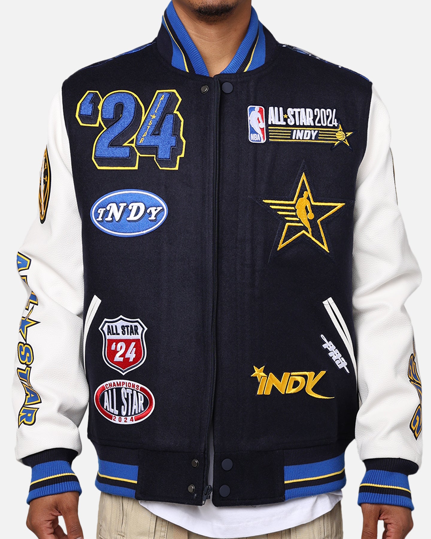 Pro Standard NBA All Star Game 2024 Wool Varsity Jacket Midnight