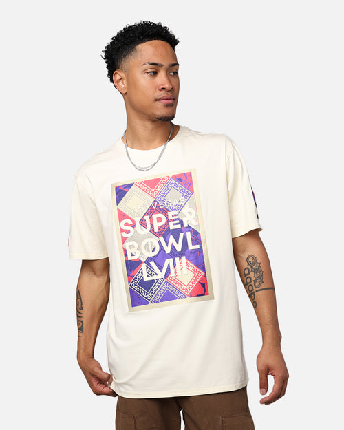 Pro Standard NFL Las Vegas Super Bowl LVIII Box Logo T-Shirt Eggshell