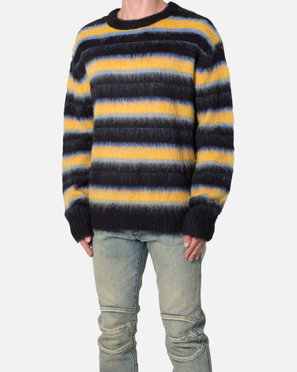 MNML Striped Mohair Sweater Black