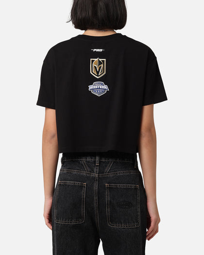 Pro Standard Women's Vegas Golden Knights Boxy Cropped T-Shirt Black