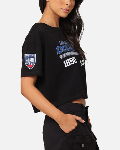 Pro Standard Women's Los Angeles Dodgers Boxy Cropped T-Shirt Black