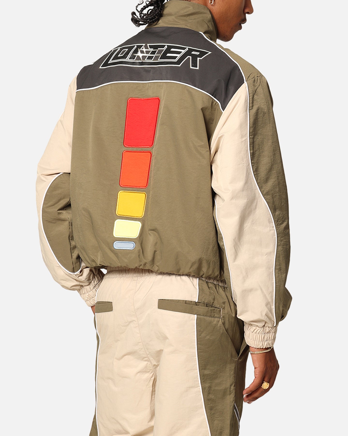 Loiter Paradise Track Jacket Stone/Khaki | Culture Kings US
