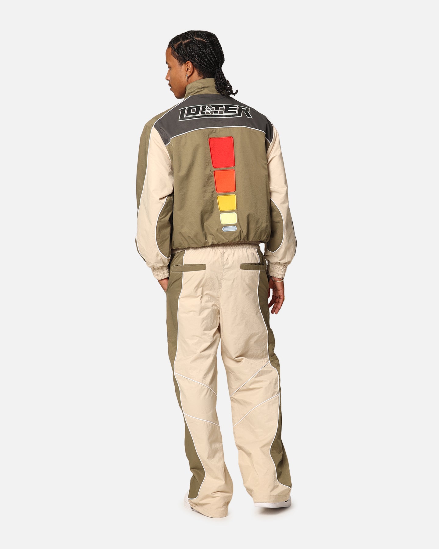 Loiter Paradise Track Jacket Stone/Khaki | Culture Kings US
