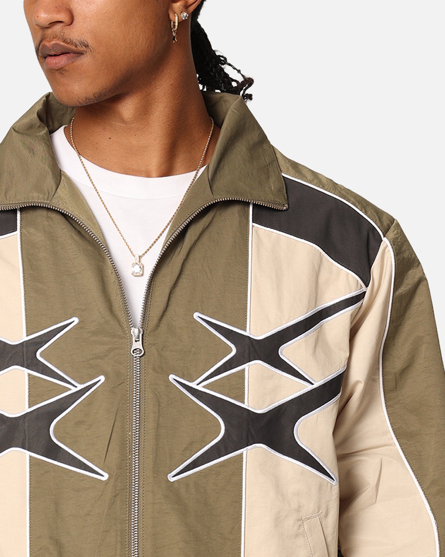 Loiter Paradise Track Jacket Stone/Khaki | Culture Kings US