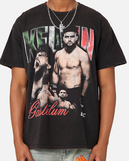 UFC By Goat Crew Kelvin Gastelum Vintage T-Shirt Black Wash