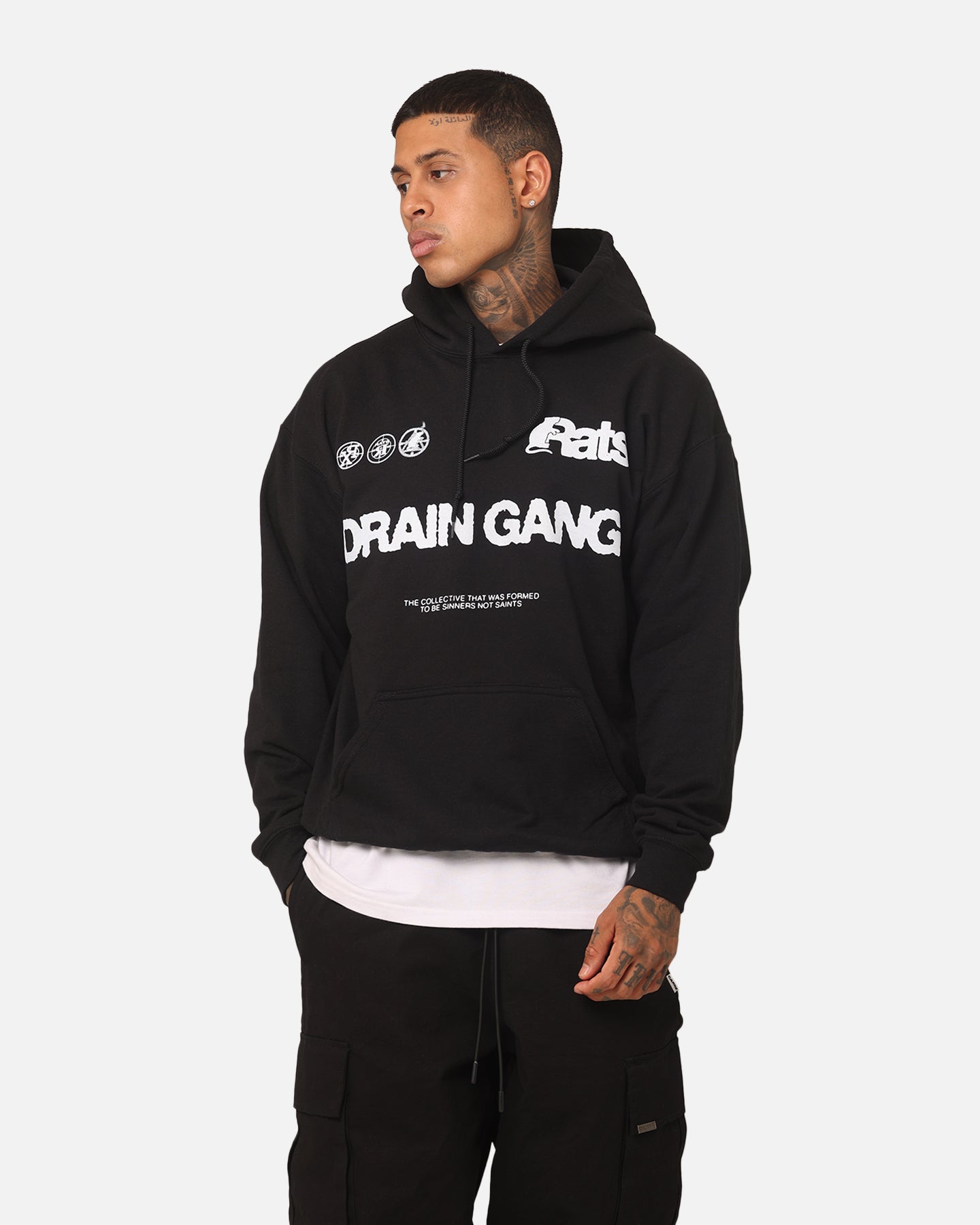 Rats Get Fat Drain Gang Hoodie Black | Culture Kings US