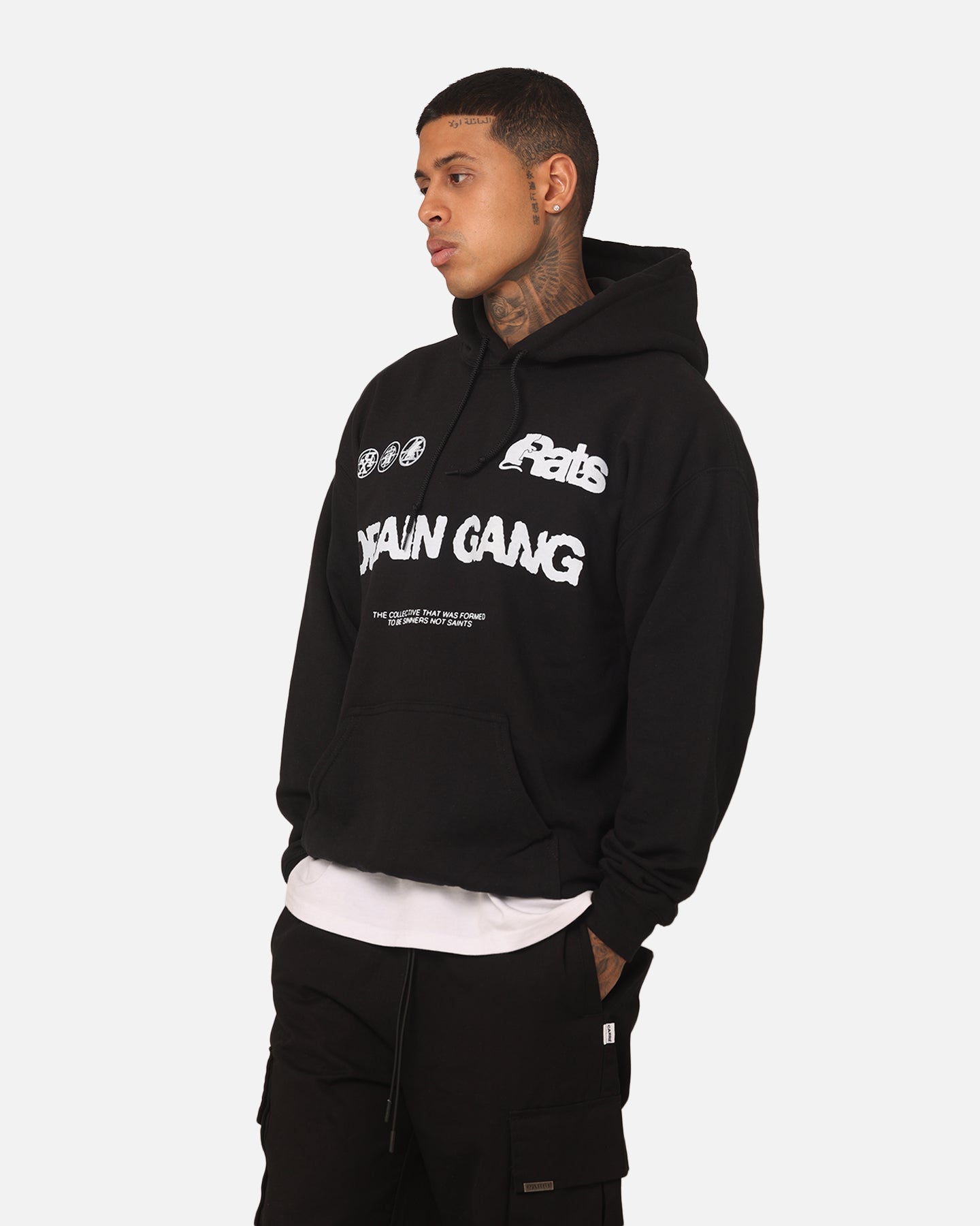 Life's a Beach パーカー evilact ZORLAC RATS Rats Get Fat Drain Gang Hoodie Black | Culture Kings US