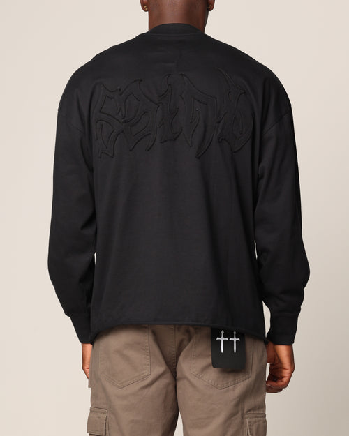 Saint Morta Rodeo Metal Oversized Long Sleeve T-Shirt Black