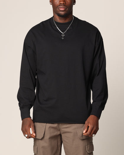 Saint Morta Rodeo Metal Oversized Long Sleeve T-Shirt Black