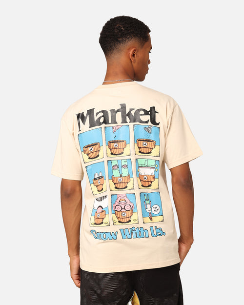 Market Grow With Us T-Shirt Ecru