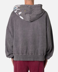 MNML Destroyed Painter Hoodie Charcoal Grey