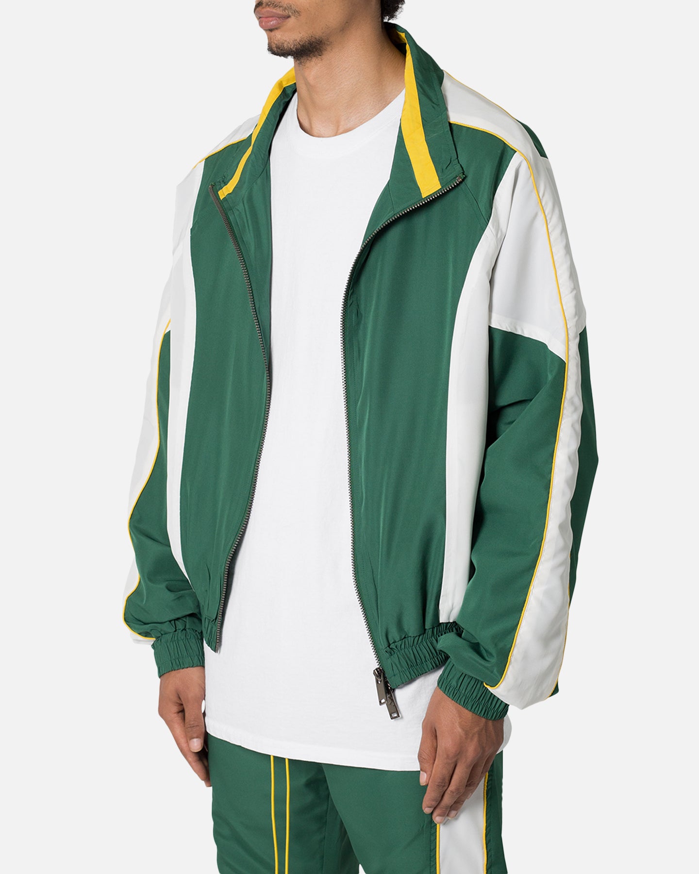 MNML Moto Racing Jacket Green/White | Culture Kings US