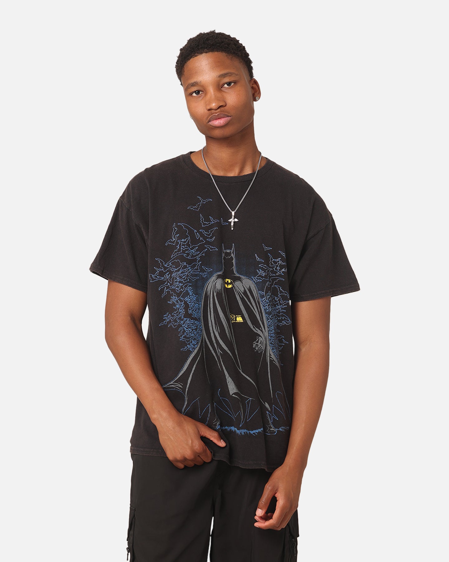 Goat Crew X DC Batman Moonlight Vintage T-Shirt Black Wash Goat Crew X DC Batman Moonlight Vintage T-Shirt Black Wash