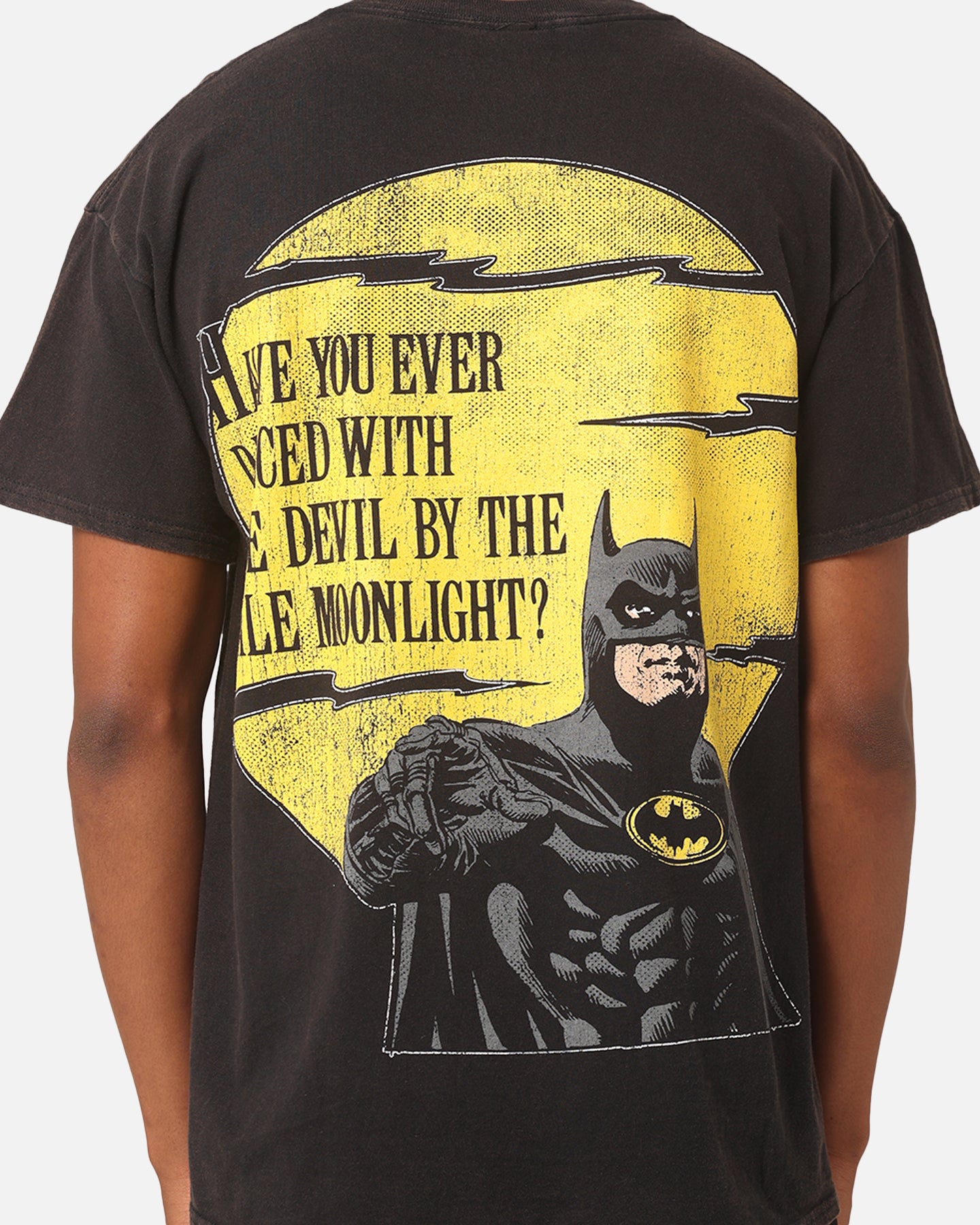 Goat Crew X DC Batman Moonlight Vintage T-Shirt Black Wash Goat Crew X DC Batman Moonlight Vintage T-Shirt Black Wash