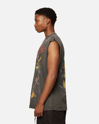Marvel Thanos Heavyweight Vintage Muscle T-Shirt Black Wash