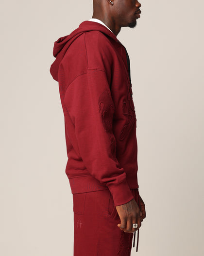 Saint Morta Hellfire Zip Hoodie Lava