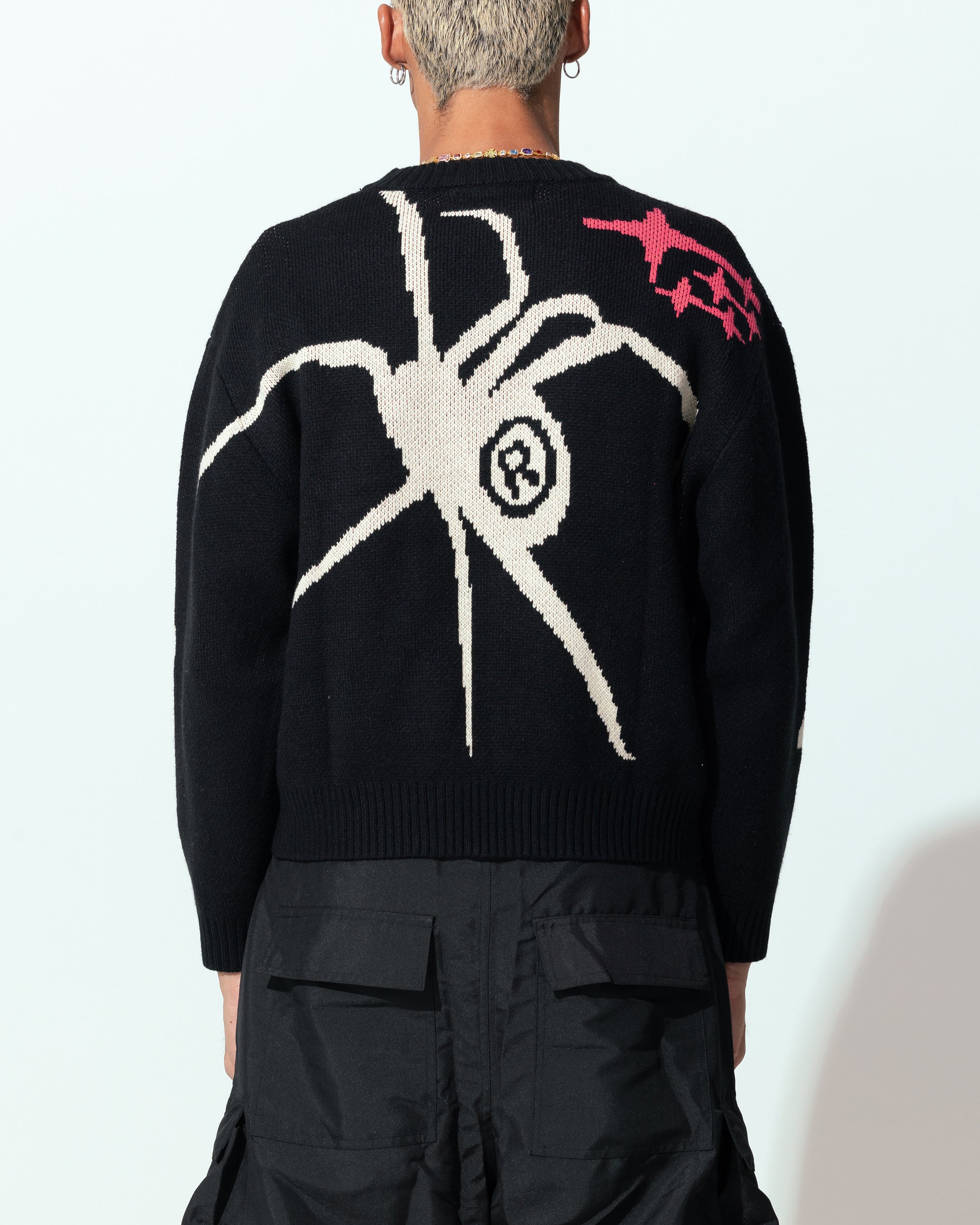 Loiter Spider Knit Sweater Black/White | Culture Kings US Loiter Spider Knit Sweater Black/White | Culture Kings US