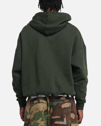 Carré Blanc Oversized Hoodie Dark Green