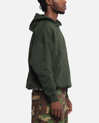 Carré Blanc Oversized Hoodie Dark Green