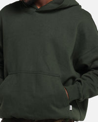 Carré Blanc Oversized Hoodie Dark Green