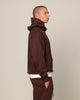 Carré Blanc Oversized Hoodie Brown