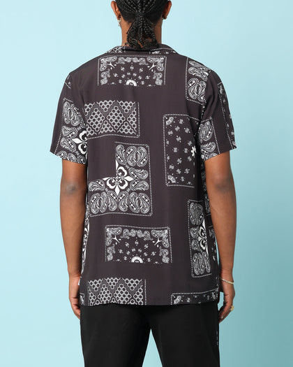 Carré Fragment Button Up Shirt Black