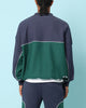 Carré Paris Dice Club Oversized Panel Crewneck Forest Green/Midnight