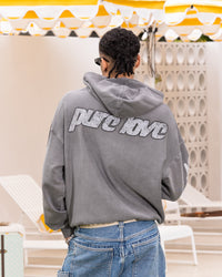 Loiter Pure Love Vintage Hoodie Charcoal