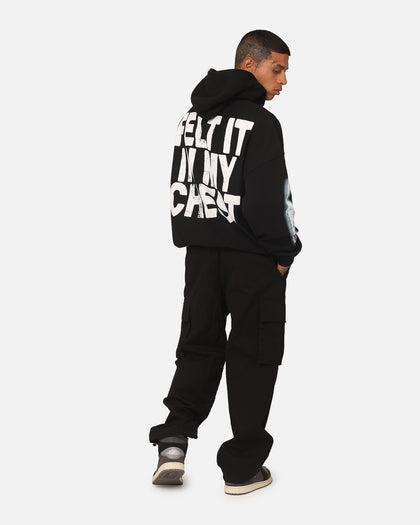 Loiter Ribcage Vintage Hoodie Black