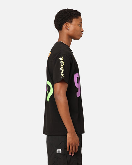 X-Large Flower And Peace T-Shirt Black