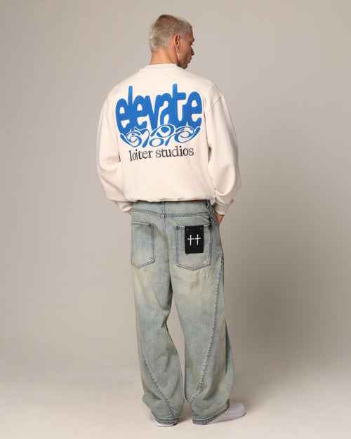 Loiter Elevate Crewneck Off White