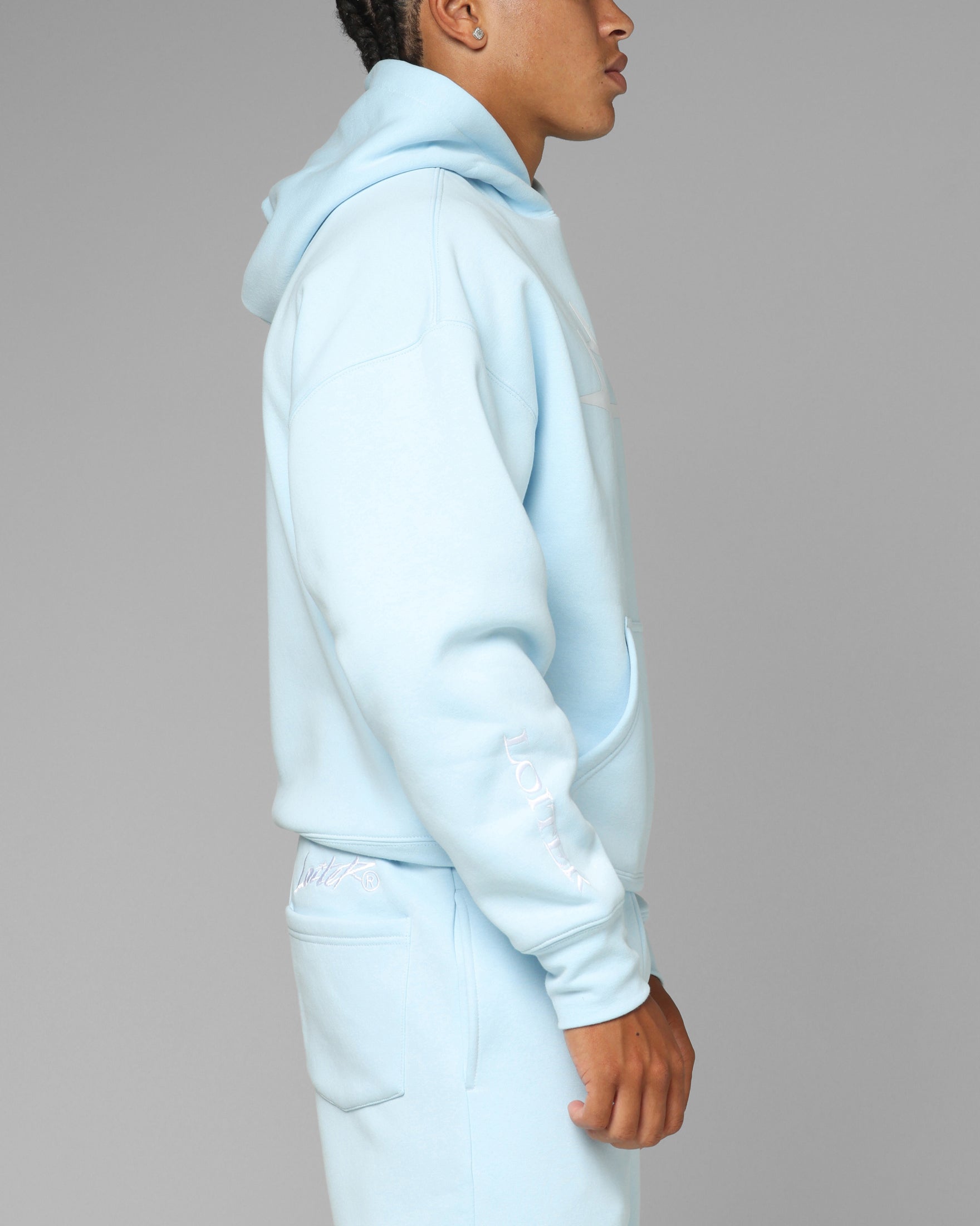 Loiter Hybrid Hoodie Light Blue | Culture Kings US