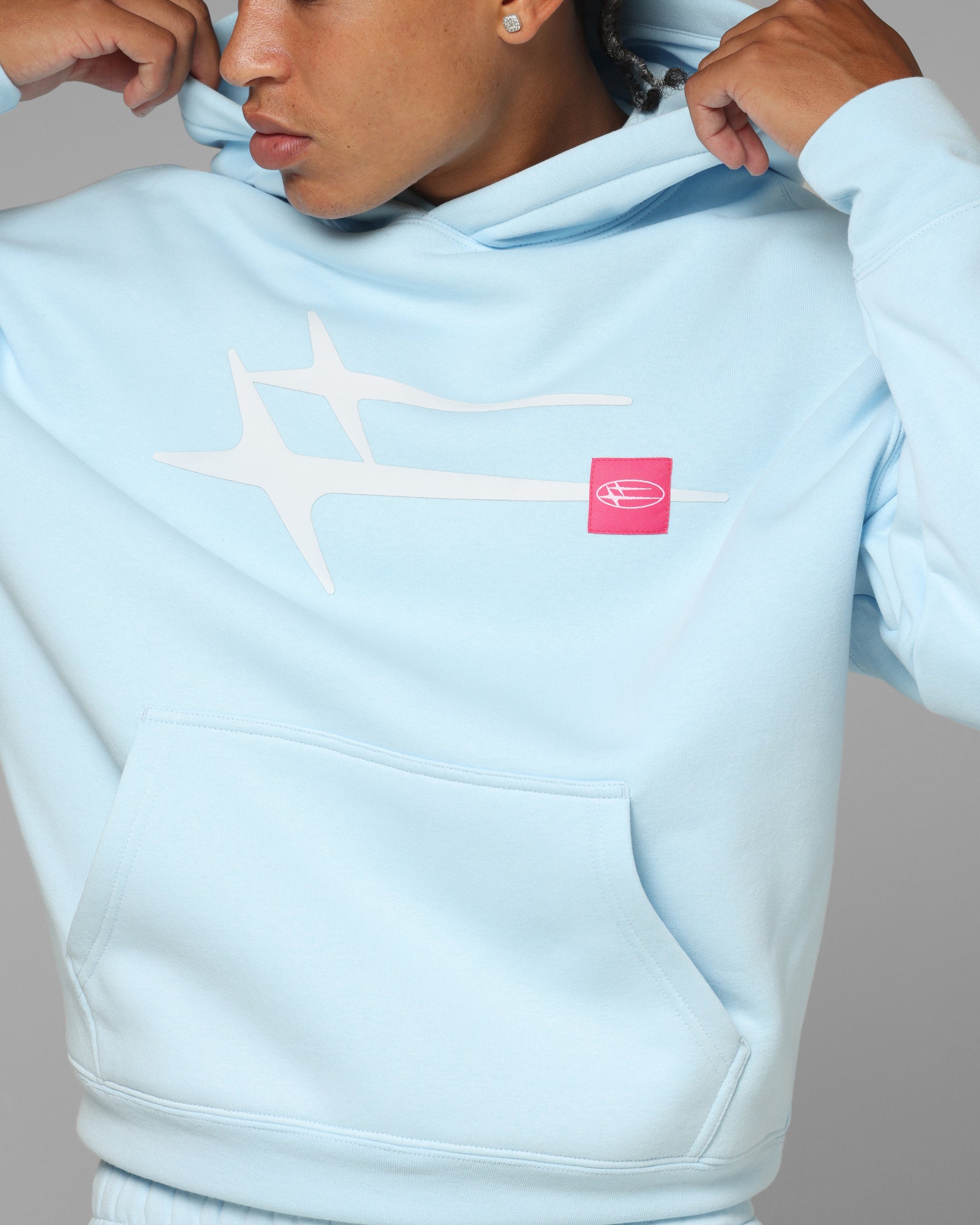 Loiter Hybrid Hoodie Light Blue | Culture Kings US