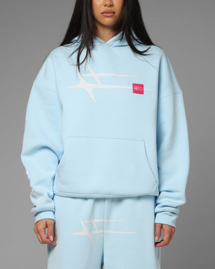 Loiter Hybrid Hoodie Light Blue
