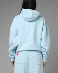 Loiter Hybrid Hoodie Light Blue