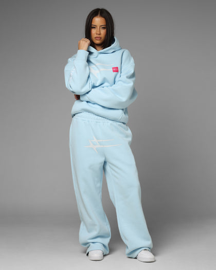 Loiter Hybrid Hoodie Light Blue