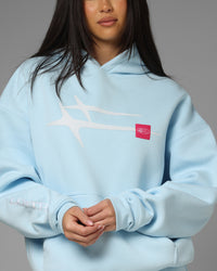 Loiter Hybrid Hoodie Light Blue