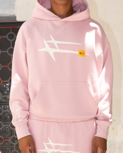 Loiter Hybrid Premium Hoodie Dusty Pink