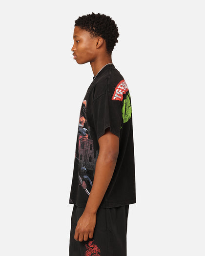 American Thrift X Teenage Mutant Ninja Turtles Shredder Colossal T-Shirt Black Wash
