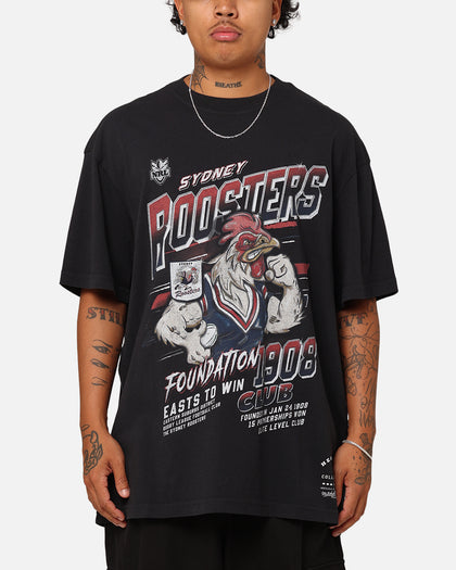 Mitchell & Ness Sydney Roosters Inaugural Season T-Shirt Faded Black